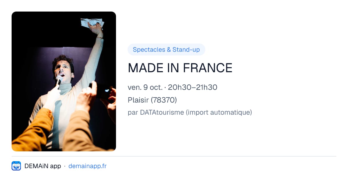MADE IN FRANCE — Plaisir