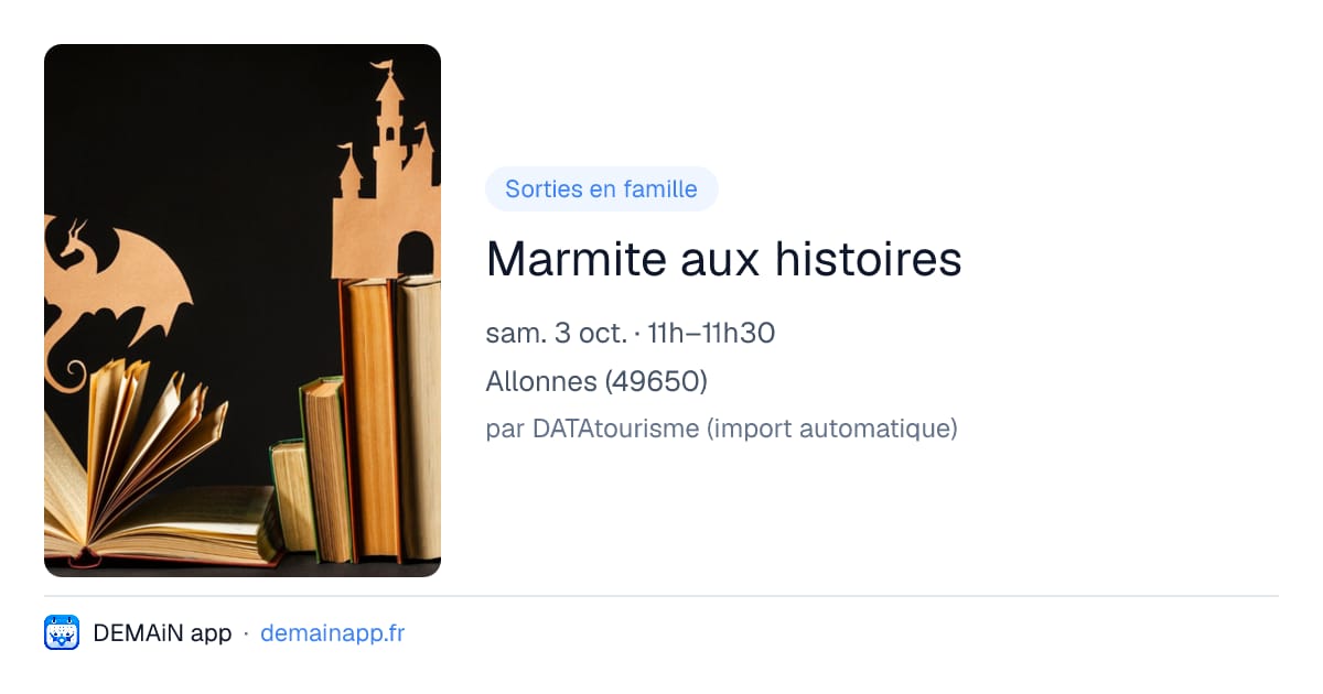 Marmite aux histoires — Allonnes