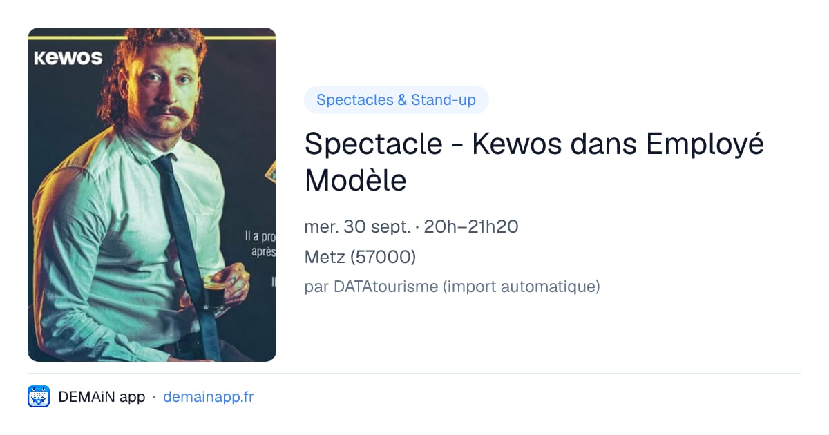 Spectacle - Kewos dans Employé Modèle — Metz