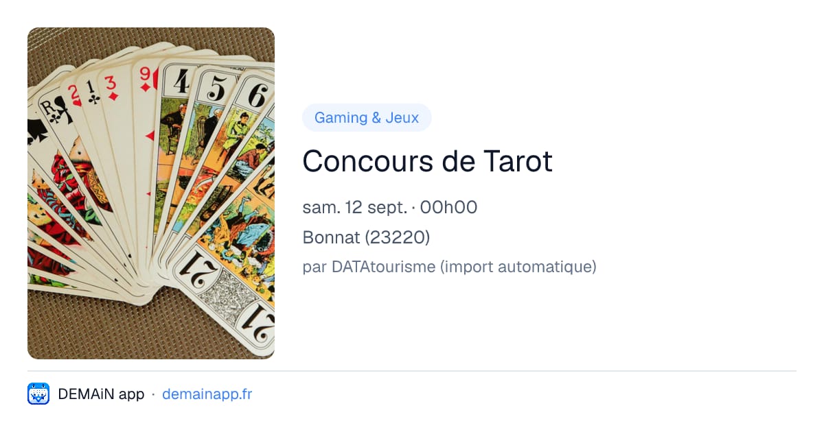 Concours de Tarot — Bonnat