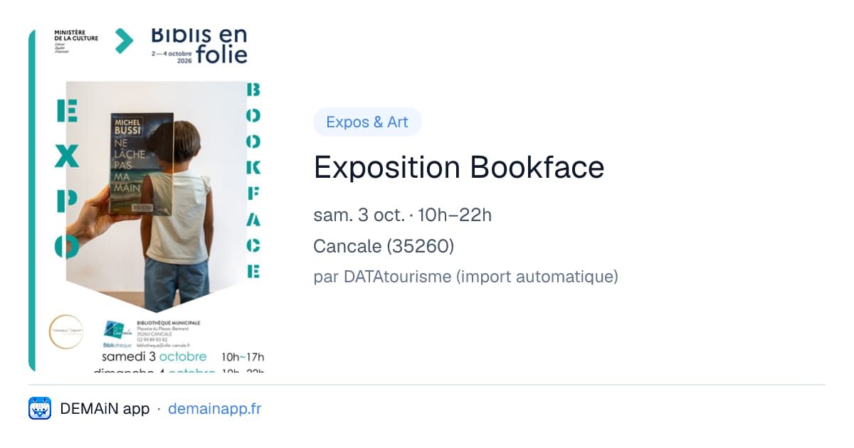 Exposition Bookface — Cancale
