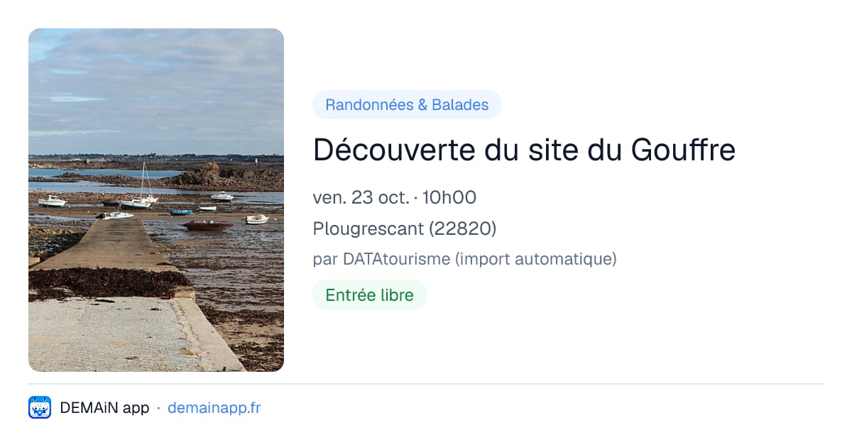 Découverte du site du Gouffre — Plougrescant