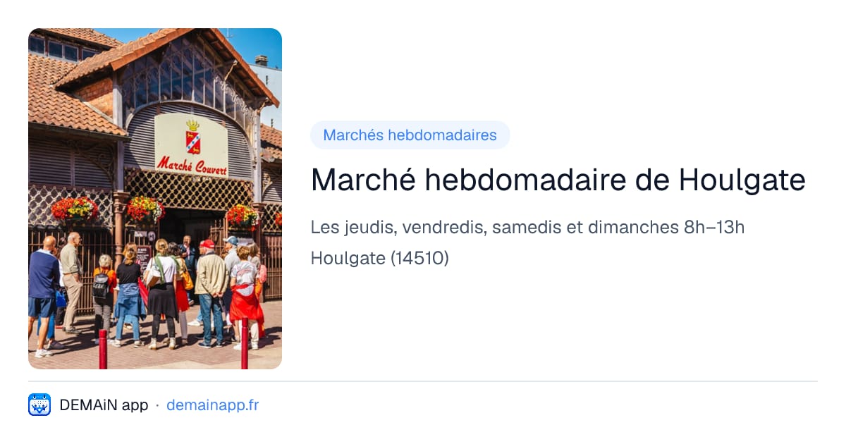 Marché hebdomadaire de Houlgate — Houlgate