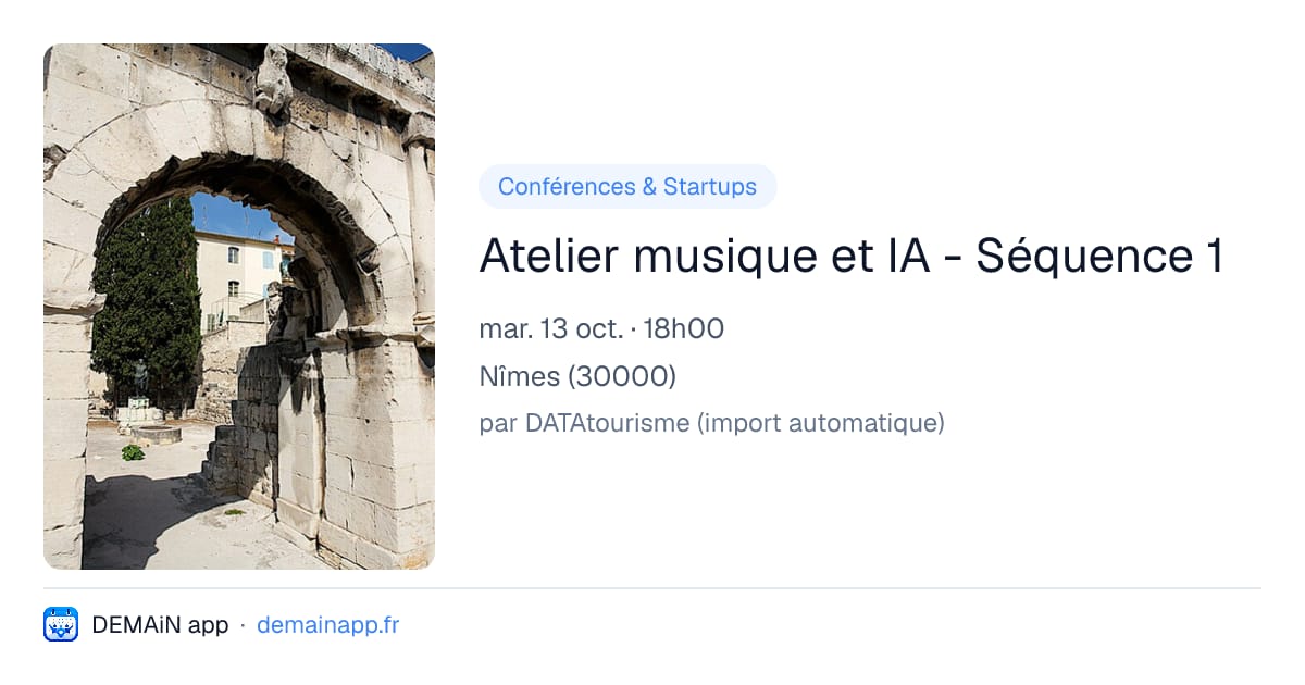 Atelier musique et IA - Séquence 1 — Nîmes