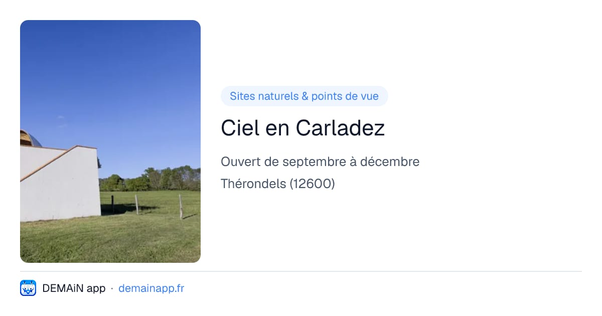 Ciel en Carladez — Thérondels