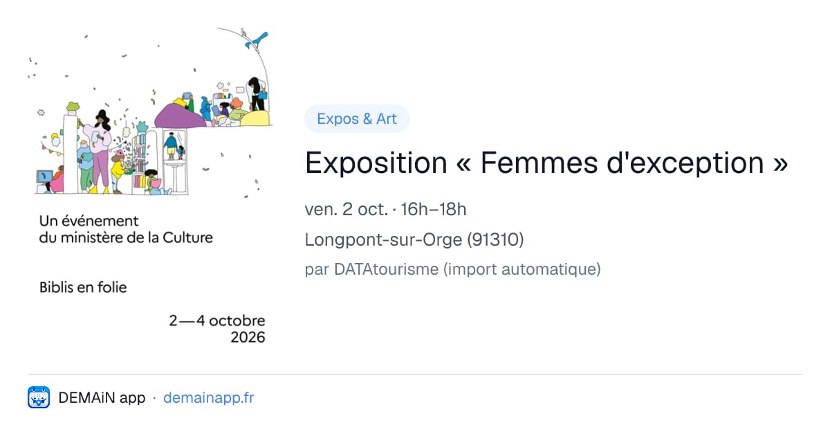 Exposition « Femmes d'exception » — Longpont-sur-Orge