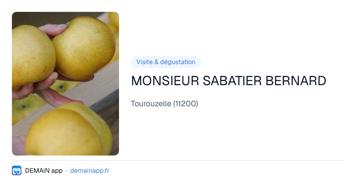 MONSIEUR SABATIER BERNARD — Tourouzelle