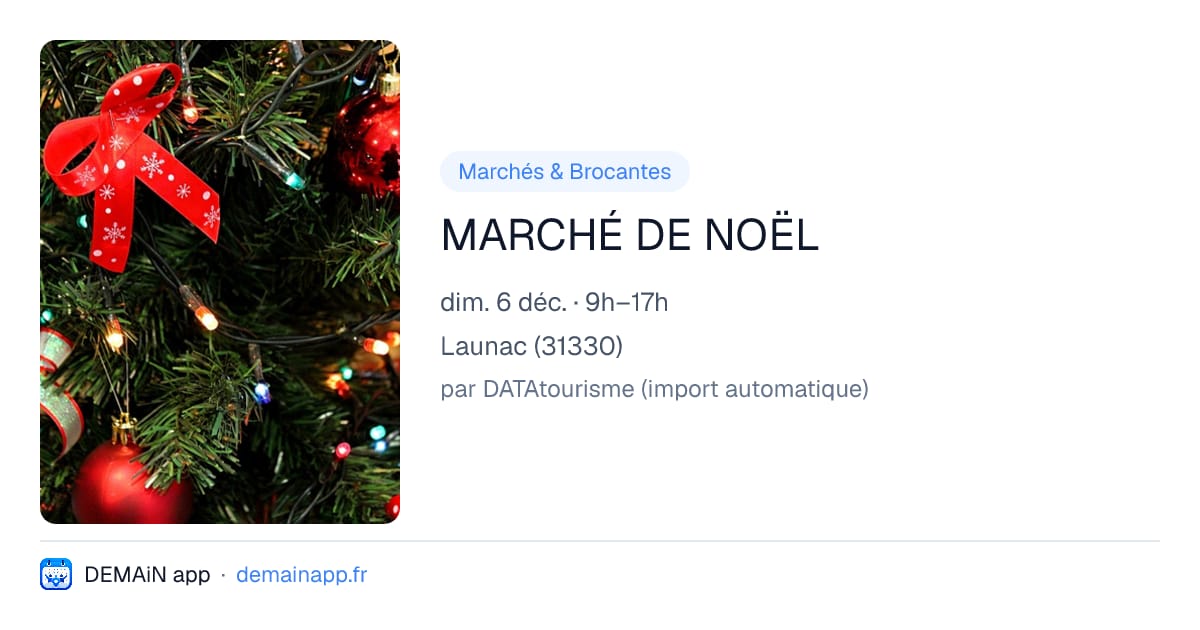 MARCHÉ DE NOËL — Launac