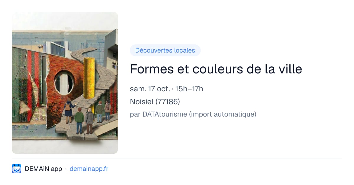 Formes et couleurs de la ville — Noisiel