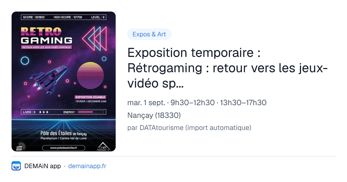 Exposition temporaire : Rétrogaming : retour vers les jeux-vidéo spatiaux — Nançay