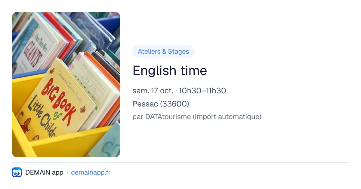 English time — Pessac