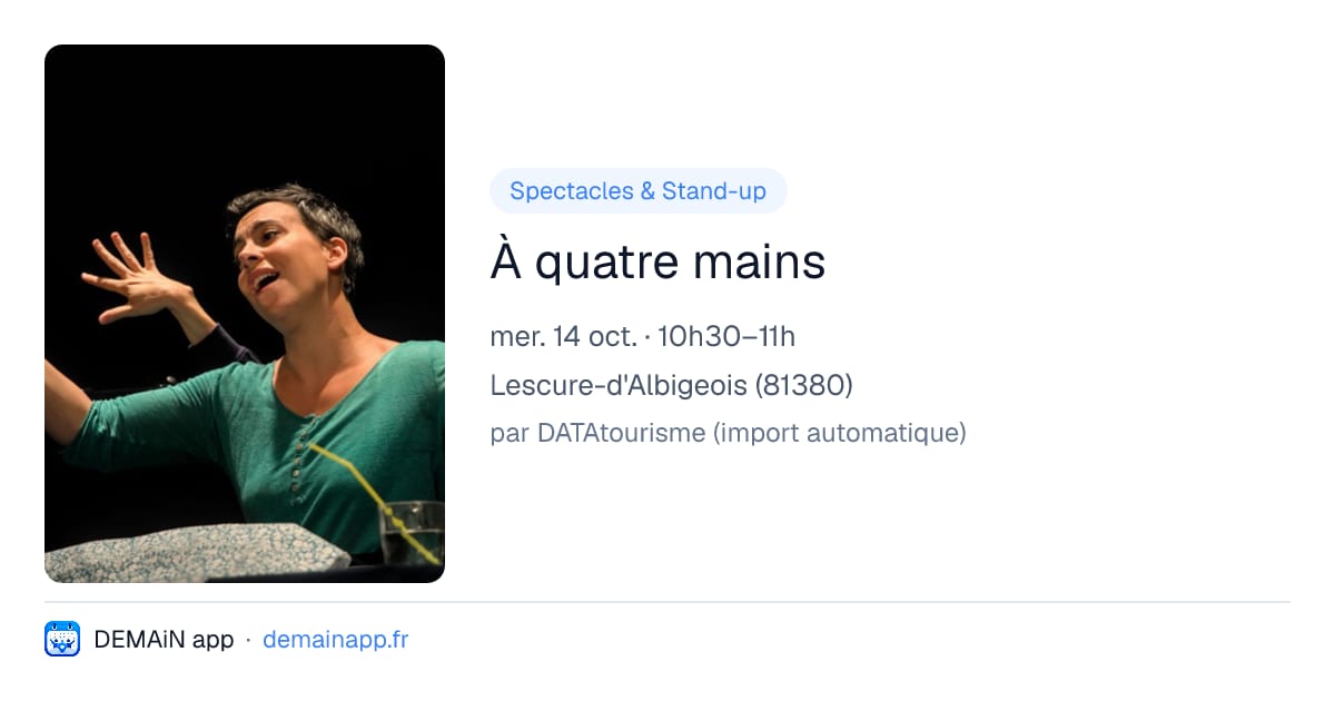 À quatre mains — Lescure-d'Albigeois