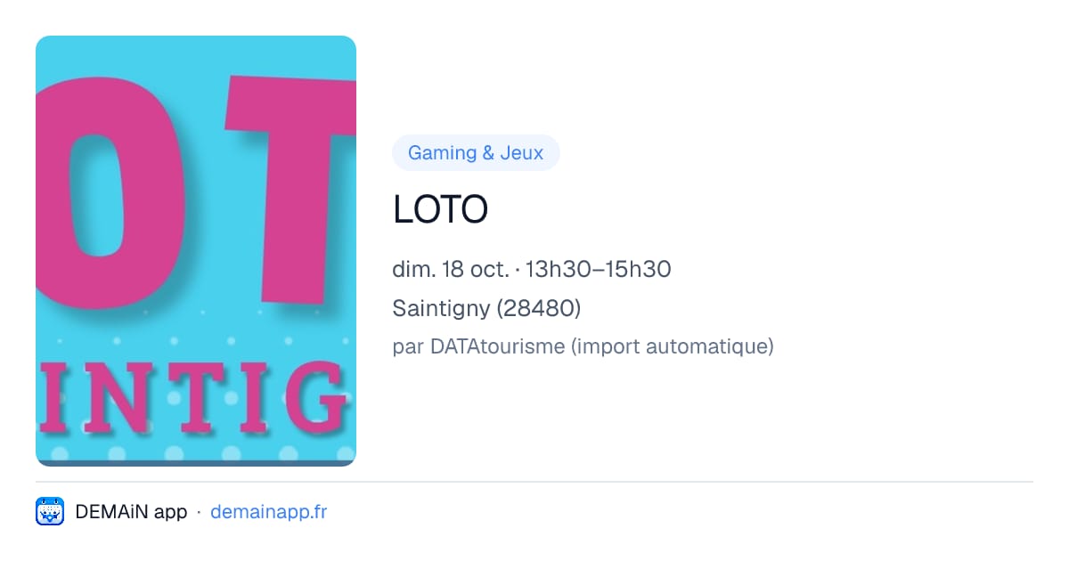 LOTO — Saintigny