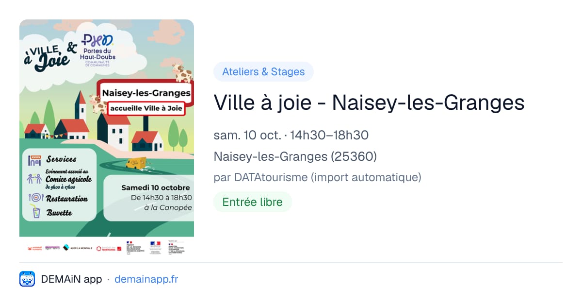 Ville à joie - Naisey-les-Granges — Naisey-les-Granges