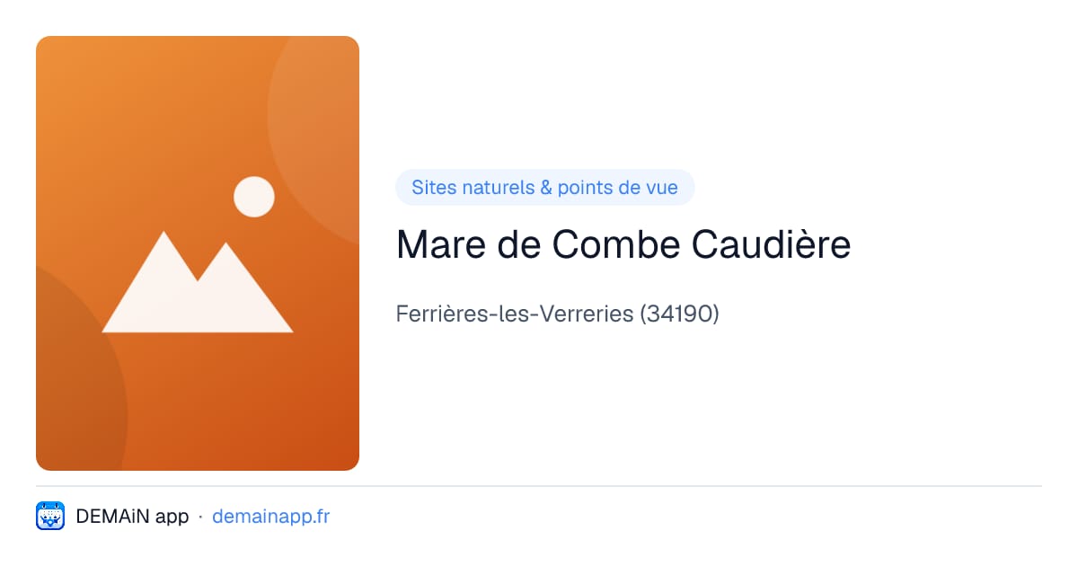 Mare de Combe Caudière — Ferrières-les-Verreries