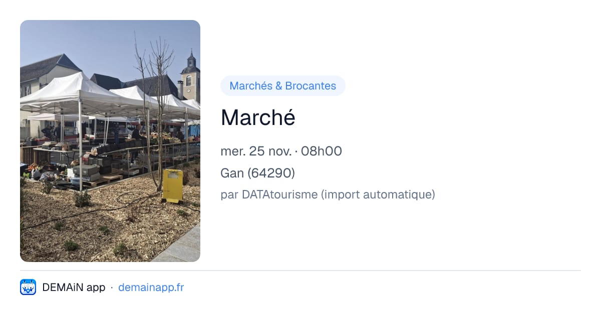 Marché — Gan