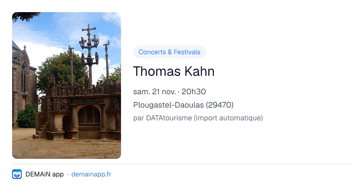 Thomas Kahn — Plougastel-Daoulas