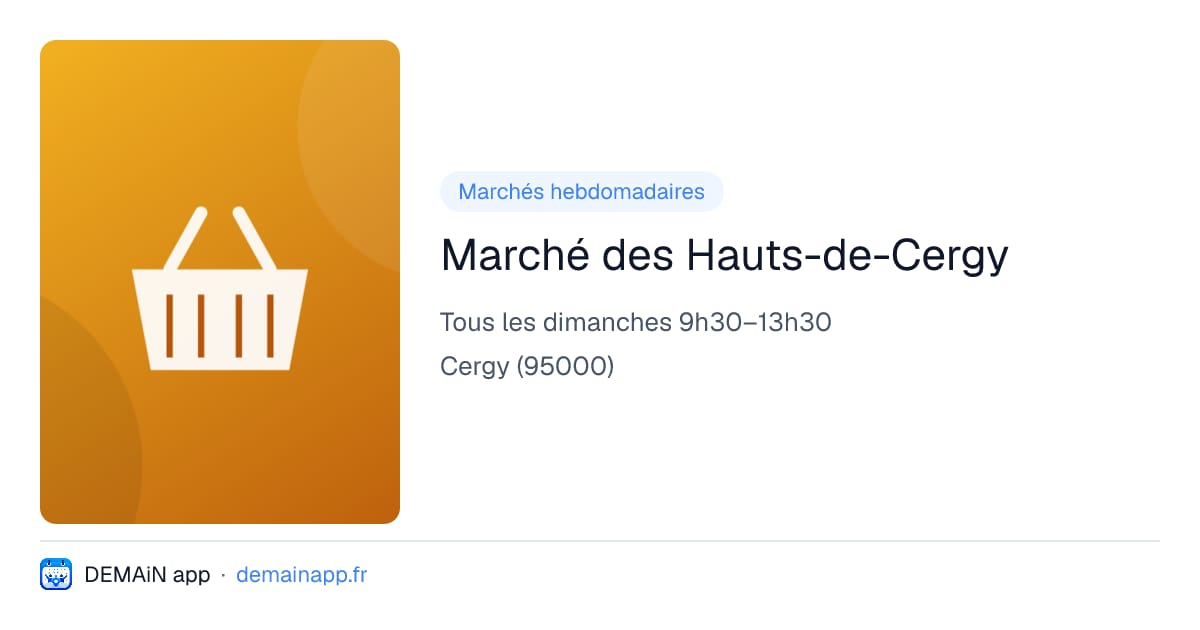 Marché des Hauts-de-Cergy — Cergy