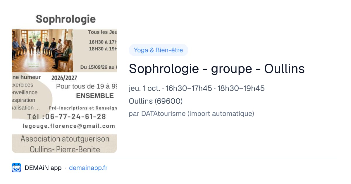 Sophrologie - groupe - Oullins — Oullins