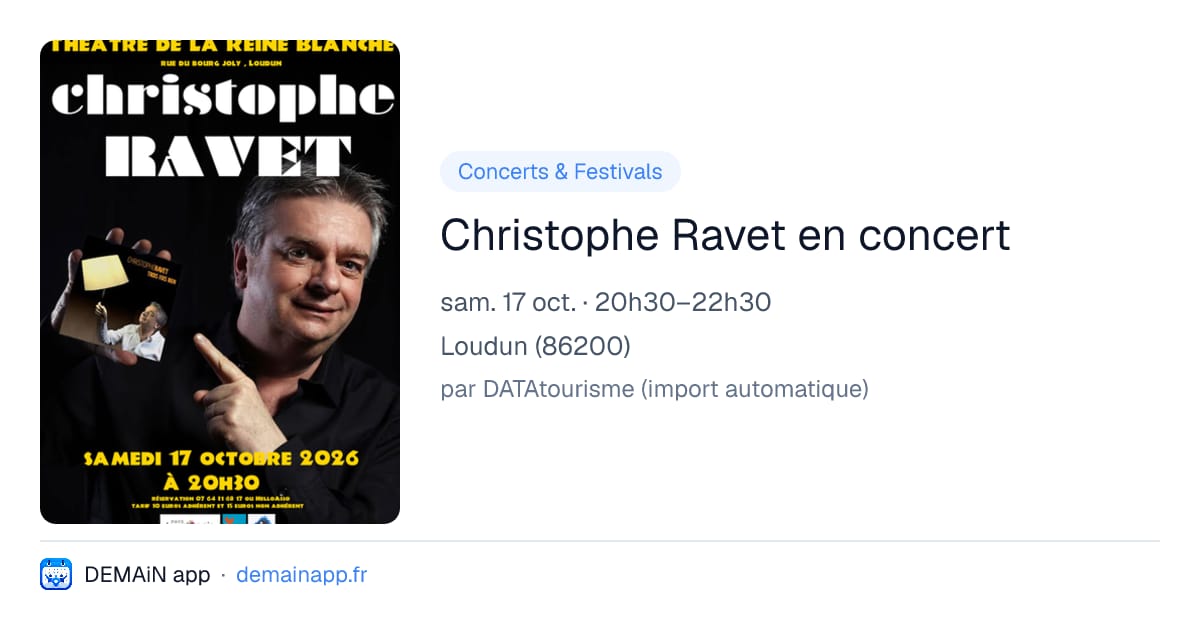 Christophe Ravet en concert — Loudun