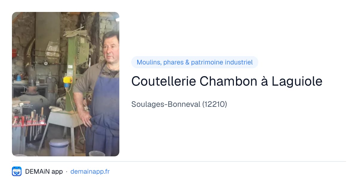 Coutellerie Chambon à Laguiole — Soulages-Bonneval