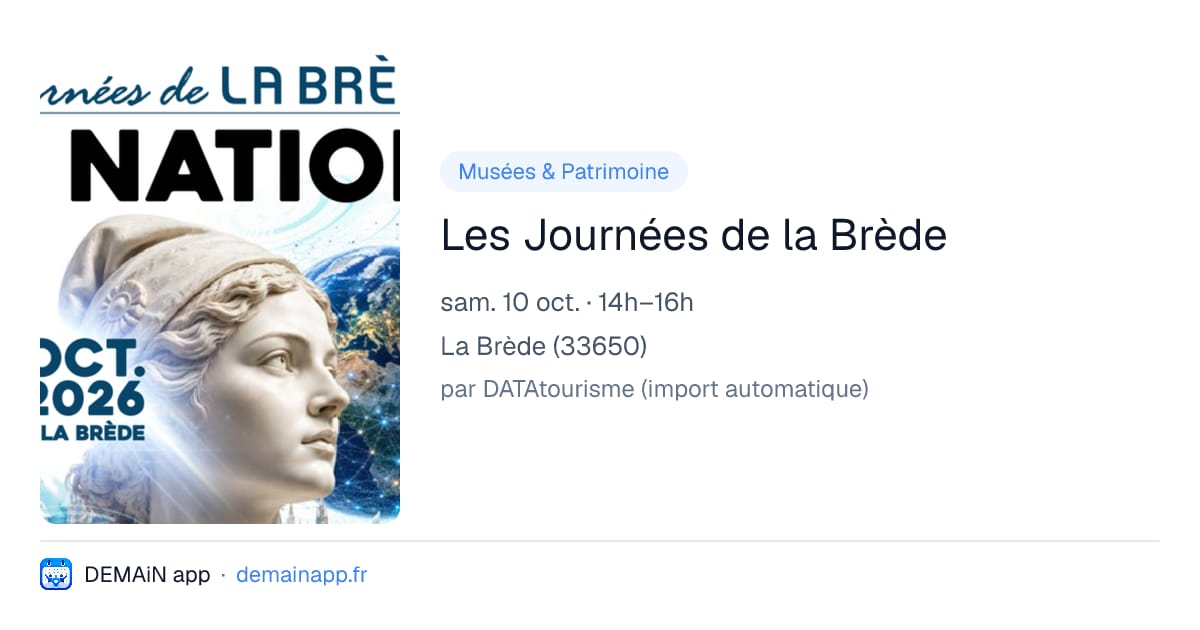Les Journées de la Brède — La Brède