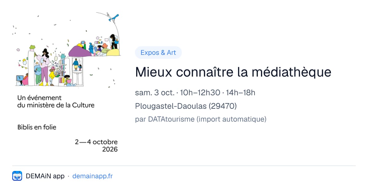 Mieux connaître la médiathèque — Plougastel-Daoulas