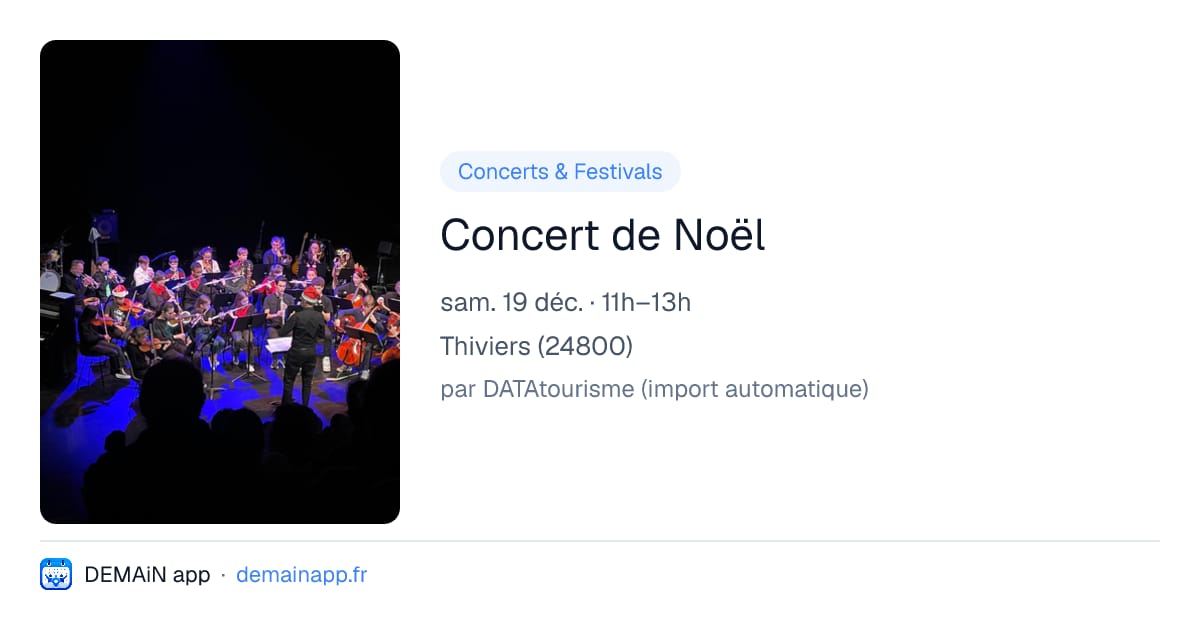 Concert de Noël — Thiviers