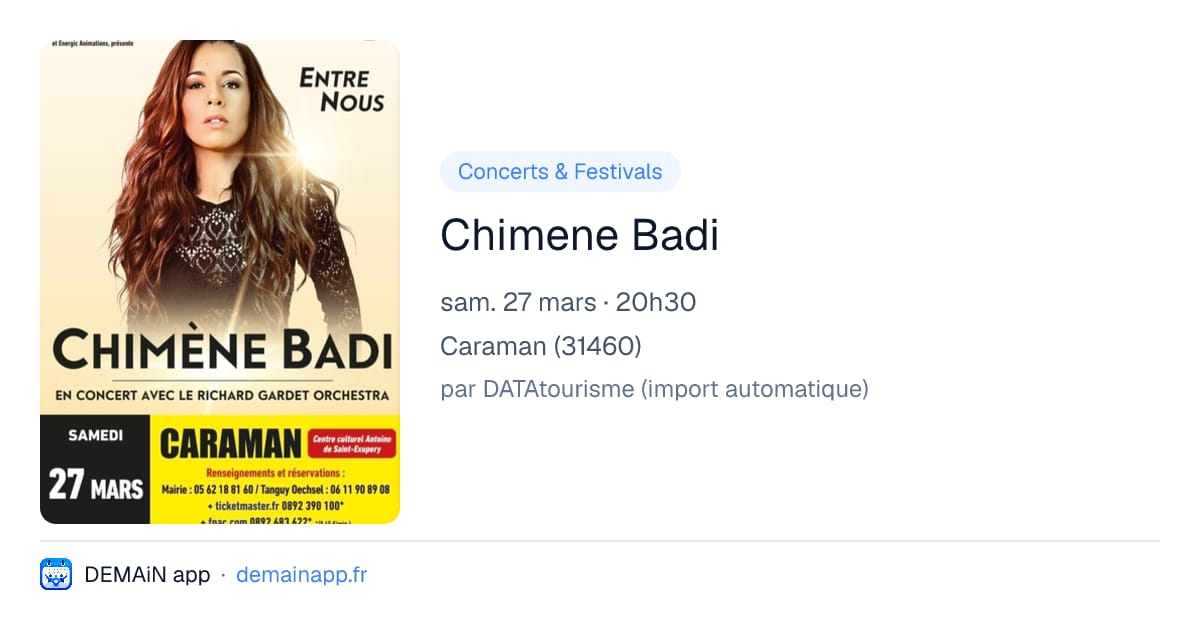 Chimene Badi — Caraman