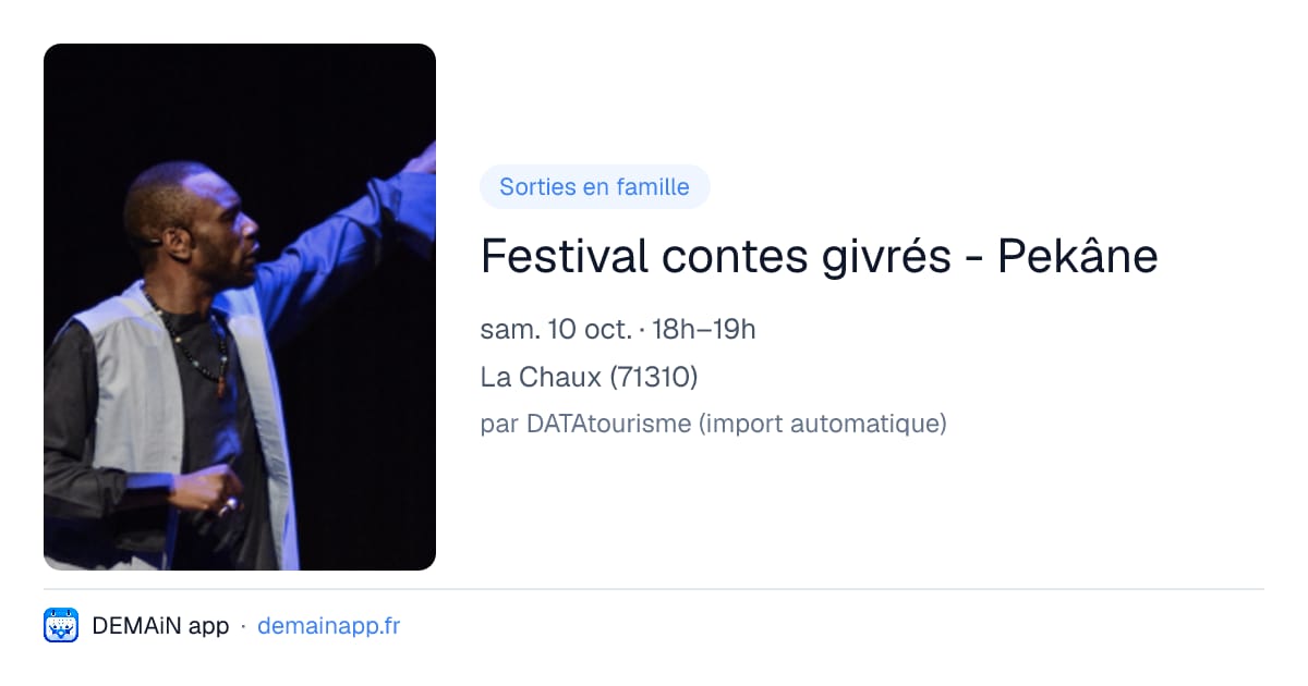 Festival contes givrés - Pekâne — La Chaux