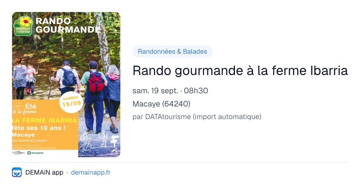 Rando gourmande à la ferme Ibarria — Macaye