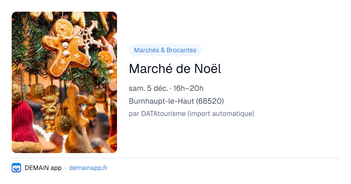 Marché de Noël — Burnhaupt-le-Haut