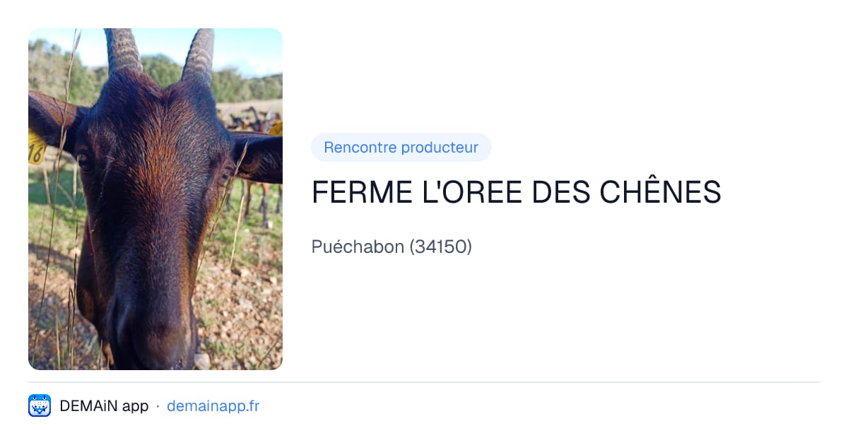 FERME L'OREE DES CHÊNES — Puéchabon