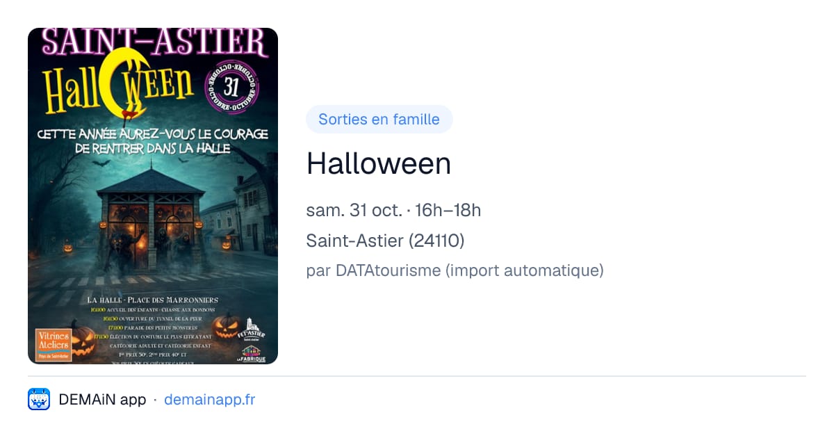 Halloween — Saint-Astier