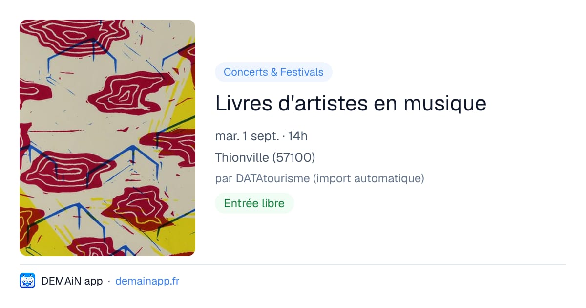 Livres d'artistes en musique — Thionville