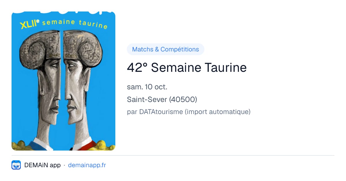 42° Semaine Taurine — Saint-Sever