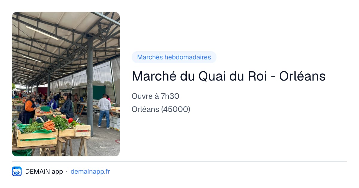 Marché du Quai du Roi - Orléans — Orléans