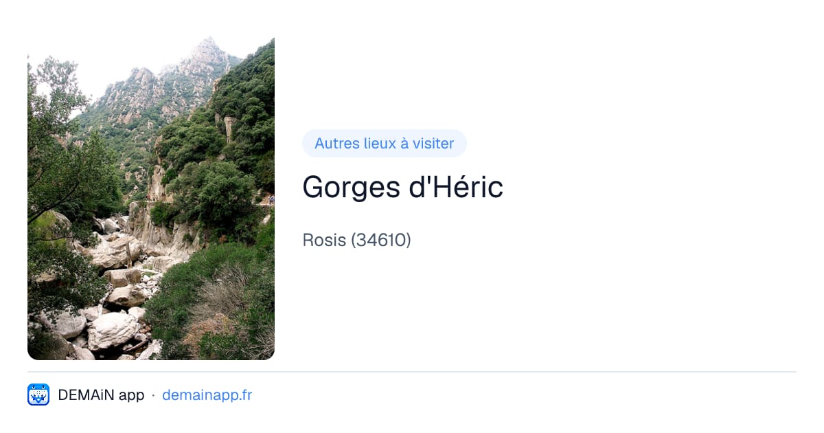 Gorges d'Héric — Rosis