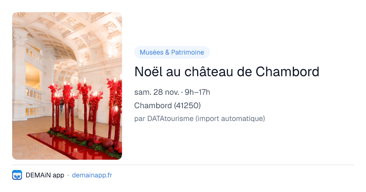 Noël au château de Chambord — Chambord