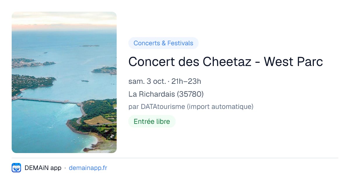Concert des Cheetaz - West Parc — La Richardais