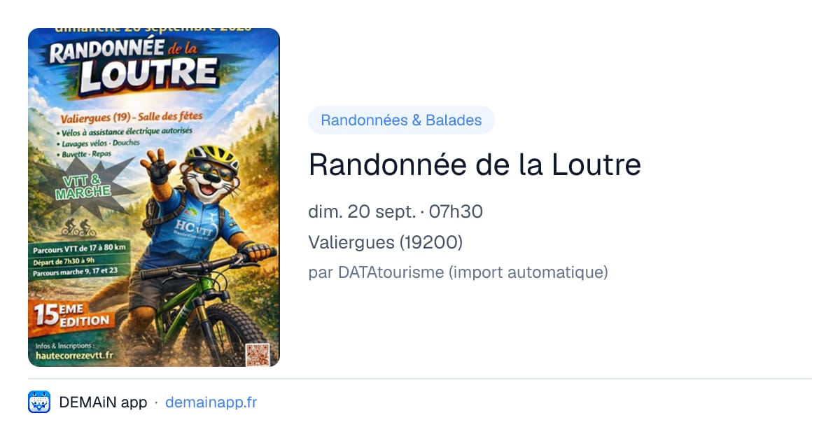 Randonnée de la Loutre — Valiergues
