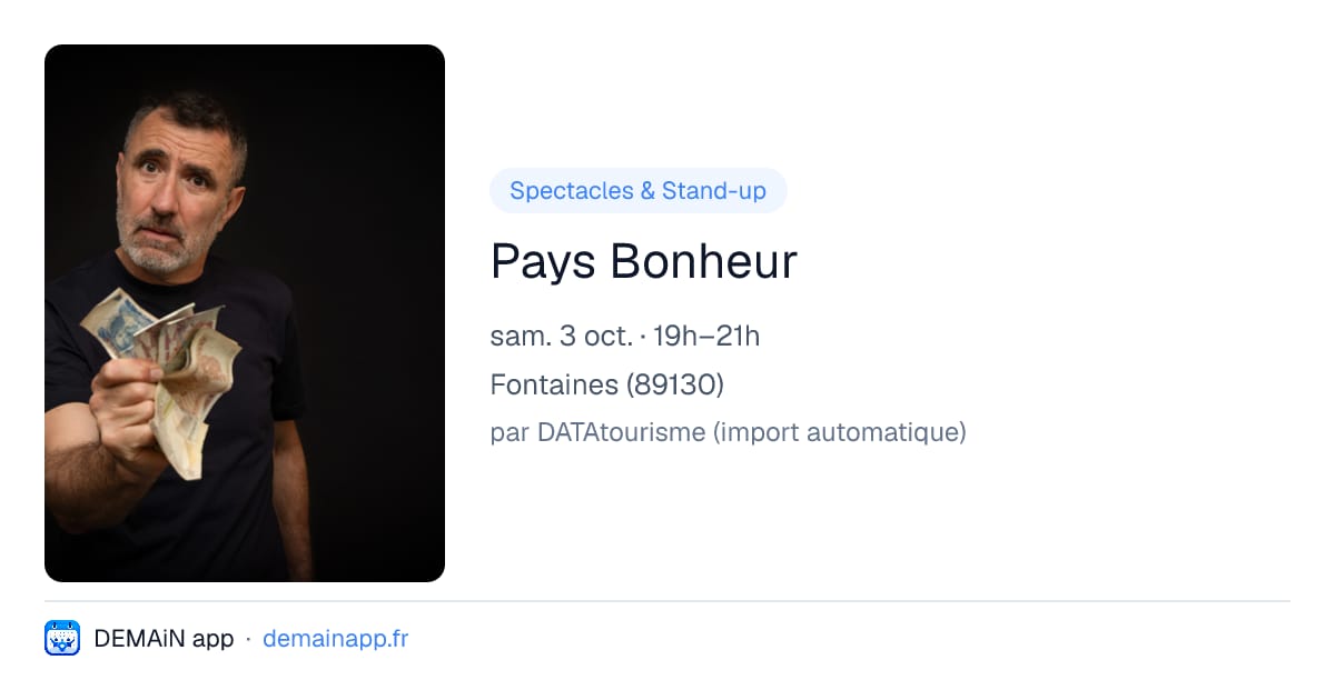 Pays Bonheur — Fontaines
