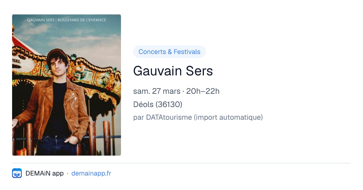Gauvain Sers — Déols