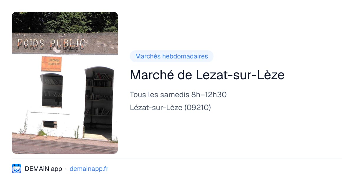 Marché de Lezat-sur-Lèze — Lézat-sur-Lèze