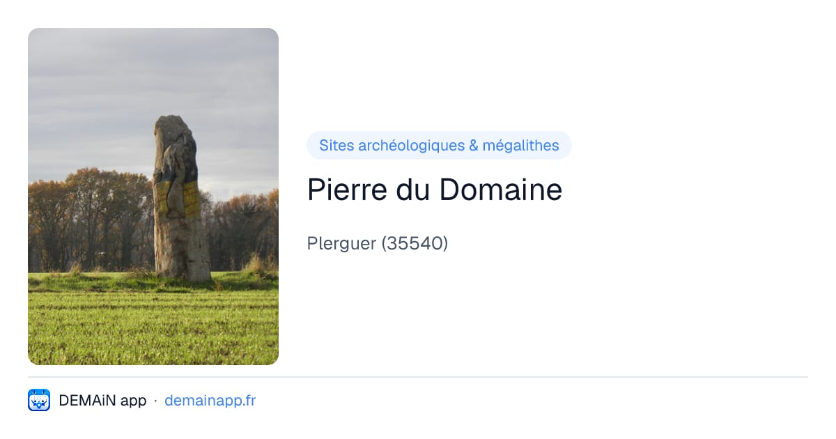 Pierre du Domaine — Plerguer