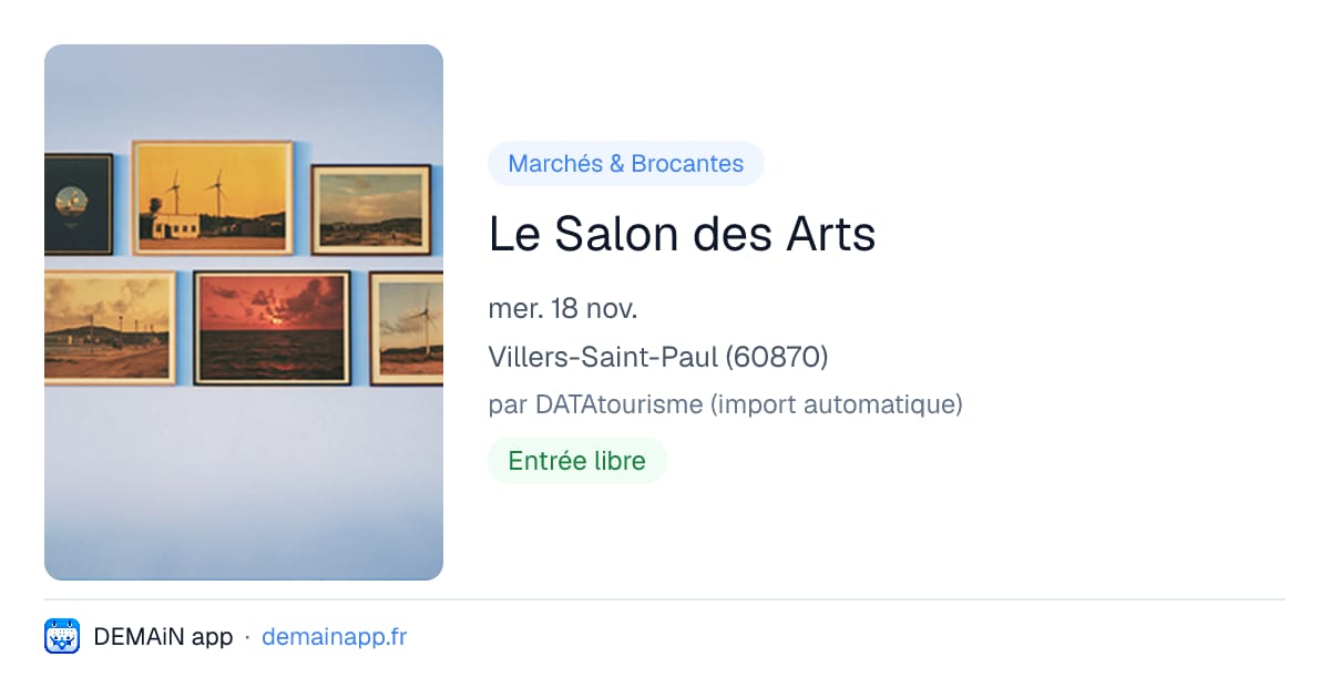 Le Salon des Arts — Villers-Saint-Paul