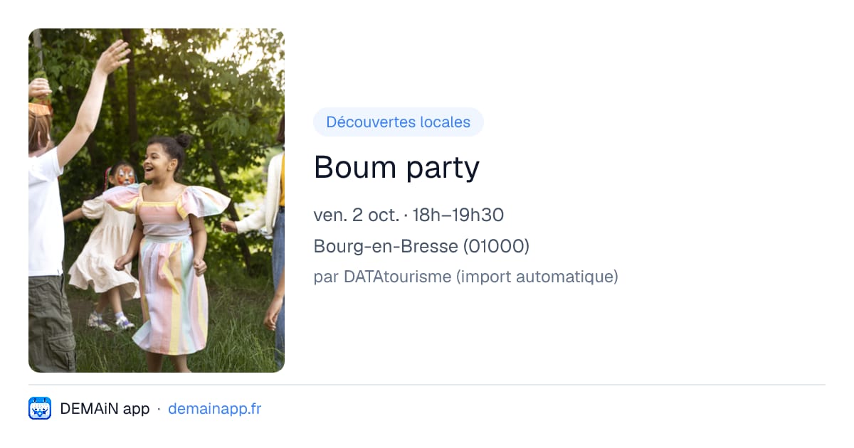 Boum party — Bourg-en-Bresse
