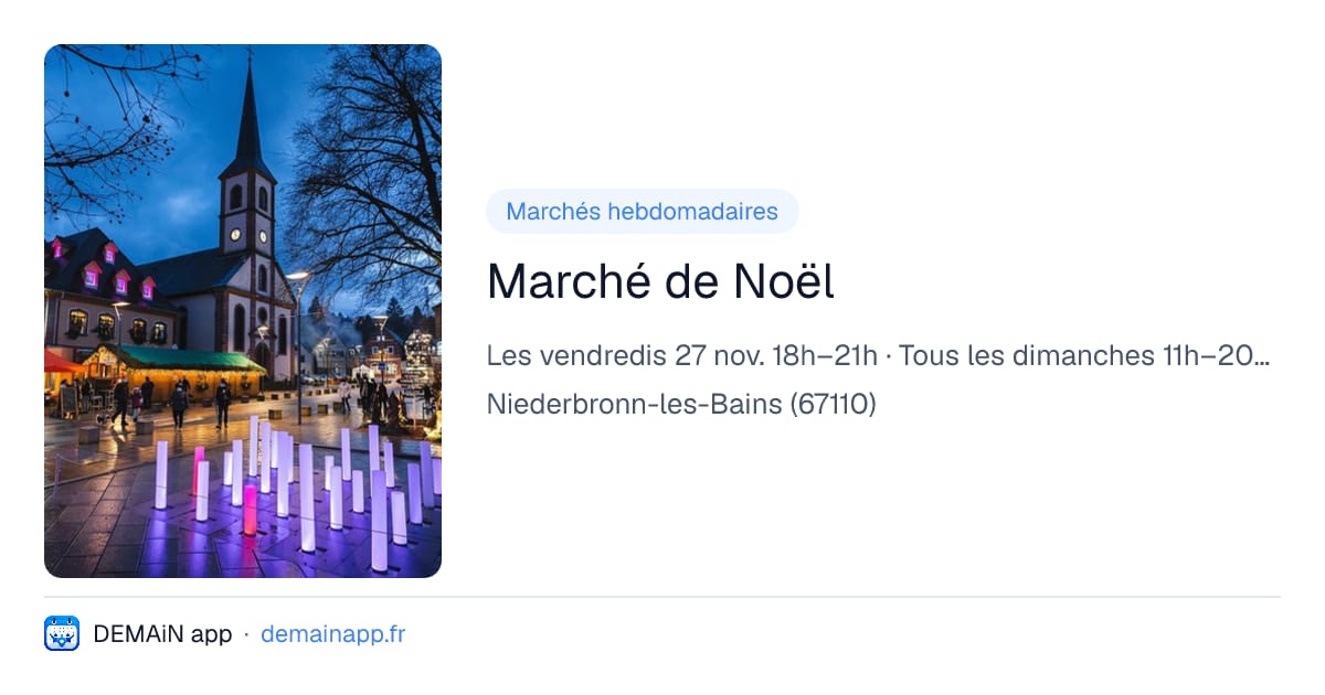 Marché de Noël — Niederbronn-les-Bains