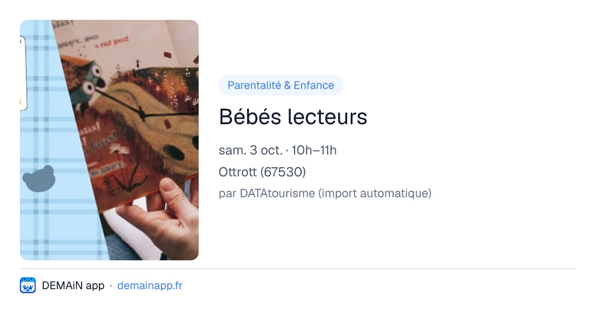 Bébés lecteurs — Ottrott