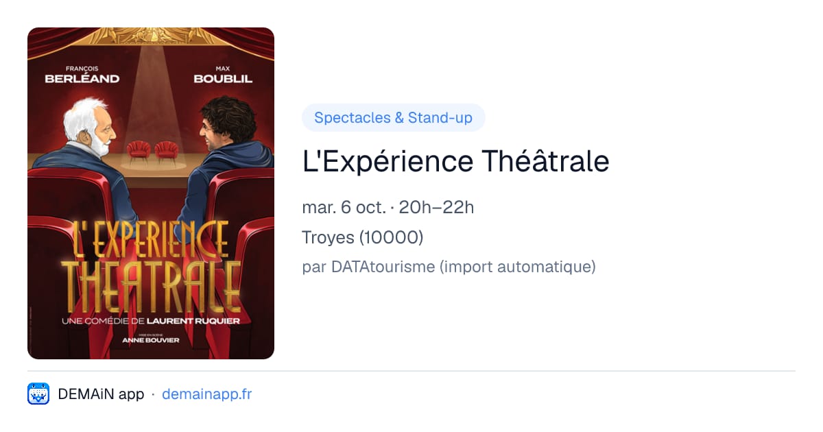 L'Expérience Théâtrale — Troyes